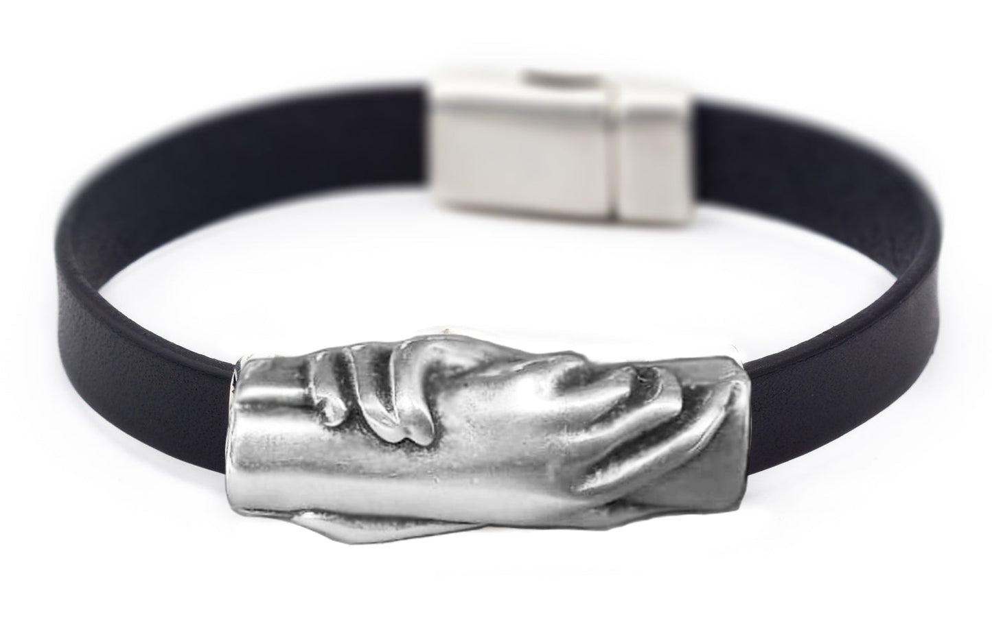 Hand & Hand Leather Bracelet