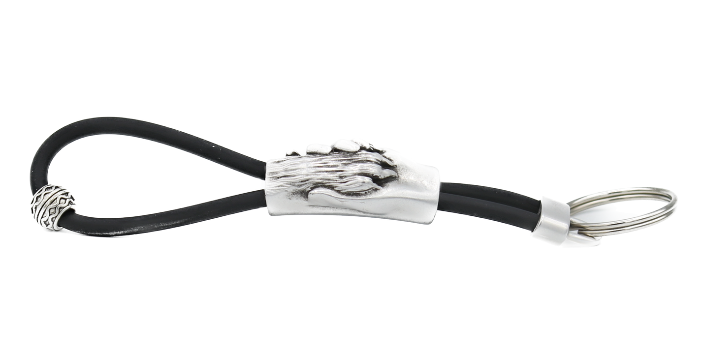 Dog's Paw Rubber Keychain Hand and Paw Project