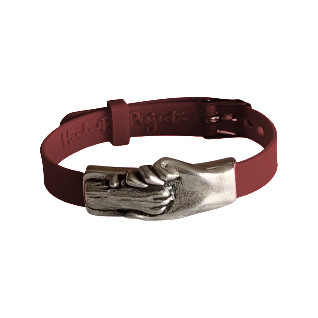 Hand and store paw leather bracelet