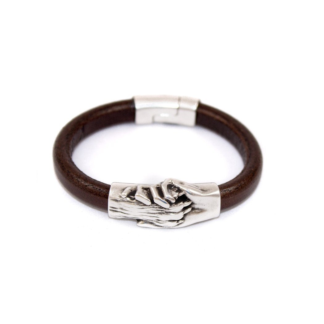 Dog s Paw Original Leather Bracelet Hand and Paw Project